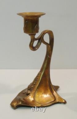 Art Deco and Art Nouveau Style Solid Bronze Candelabra