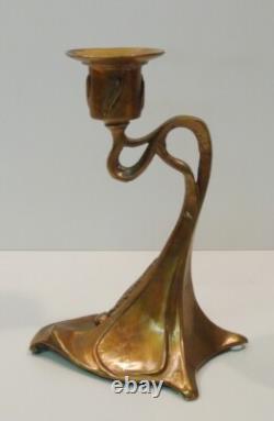 Art Deco and Art Nouveau Style Solid Bronze Candelabra