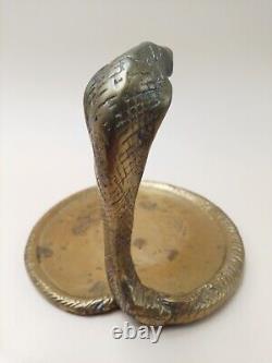 Art Deco bronze Cobra figurine vide poche