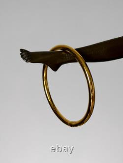Art Deco bronze dancer sculpture with rings on a marble-effect base