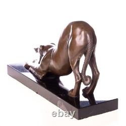 Art Deco bronze figure greyhound