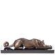 Art Deco Bronze Figure Of A Lying Greyhound