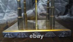 Art Deco bronze glass cabaret center table dancer Josephine Baker