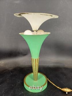Art Deco bronze lamp base, 1940s-50s, PERZEL, height 39 cm
