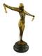 Art Deco Bronze Sculpture, Dancer With Scarf, After D. H. Chiparus