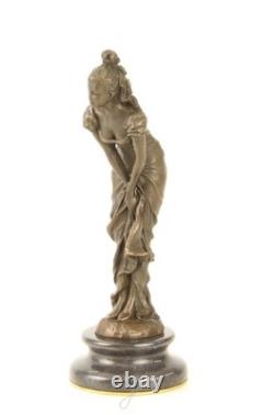 Art Deco bronze sculpture of a dancer after L. Bistolfi