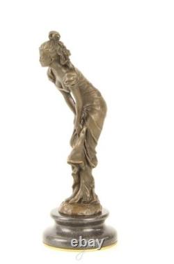 Art Deco bronze sculpture of a dancer after L. Bistolfi