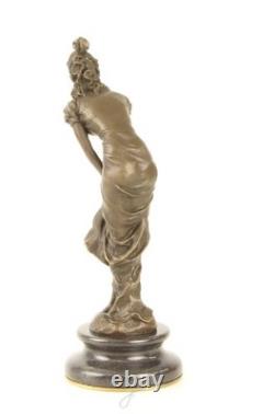 Art Deco bronze sculpture of a dancer after L. Bistolfi