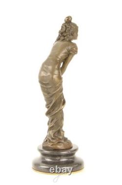 Art Deco bronze sculpture of a dancer after L. Bistolfi