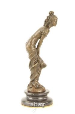Art Deco bronze sculpture of a dancer after L. Bistolfi