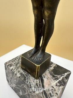 Art Deco bronze sculpture signed C. MAIRE