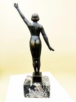 Art Deco bronze sculpture signed C. MAIRE