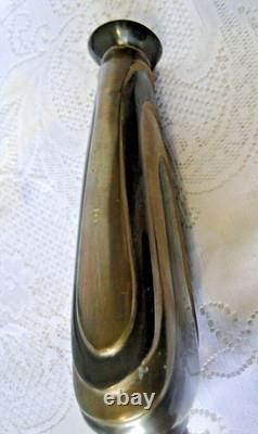 Art Deco bronze vase with black and patinated gold decoration