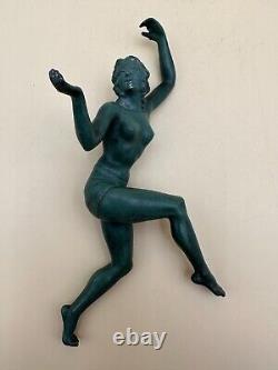 Art Deco era regule sculpture of a dancer without base