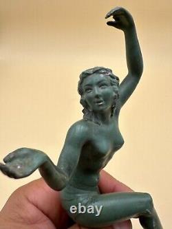 Art Deco era regule sculpture of a dancer without base