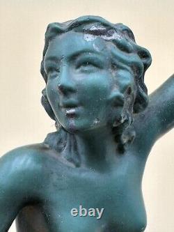 Art Deco era regule sculpture of a dancer without base