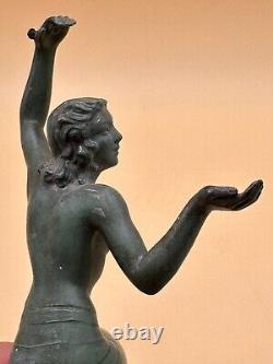 Art Deco era regule sculpture of a dancer without base