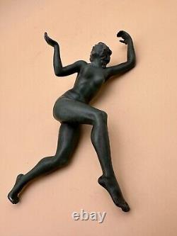 Art Deco era regule sculpture of a dancer without base