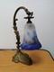 Art Deco Lamp With Glass Paste Tulip By Croismare.