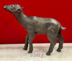 Art Deco statue in spelter, signed M. Secondo, c. 1920, bronze-patina sculpture