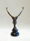 Art Deco-style Sculpture, Male Nude In Balance, Decorative Bronze, 29 Cm