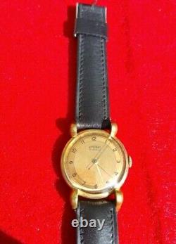 Art Deco watch, SIMONAT, gold-plated case, Mechanical Movement