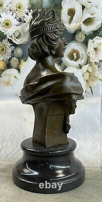 Art Style New Deco Female Bust By Villanis Bronze Sculpture Collector