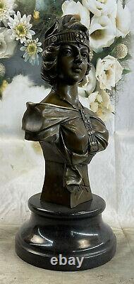 Art Style New Deco Female Bust By Villanis Bronze Sculpture Collector