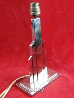 Art-deco Lamp With Chrome Bronze Tiers Design XX Modernist