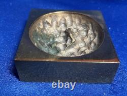 Ashtray and Pocket Emptying Dish Monique Gerber Signed Bronze