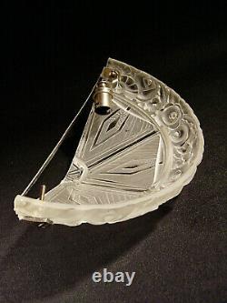 Aubin Ollier Applied Art Deco Glass Pressed And Bronze Nickelé 1930