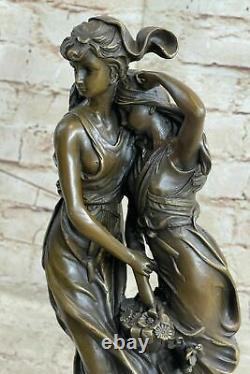 Auguste Moreau Mother's Day Gift Bronze Sculpture Art Deco Marble Base Nr