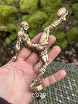 Automobile Mascot Bronze Rugby Player & Rugby & Around 1930 & Art Deco