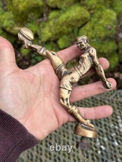 Automobile Mascot Bronze Rugby Player & Rugby & Around 1930 & Art Deco