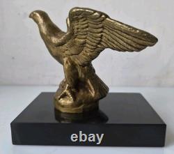Automobile mascot eagle Jean Gerard H. Briand bronze Art Deco hood ornament car 1