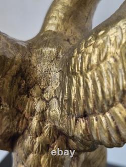 Automobile mascot eagle Jean Gerard H. Briand bronze Art Deco hood ornament car 1