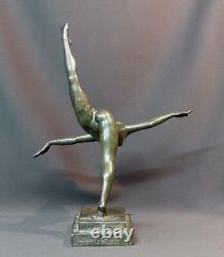 B 1930 Beautiful Sculpture Bronze Botinelly 37cm3.4kg Susse Bets Dancer Art Deco