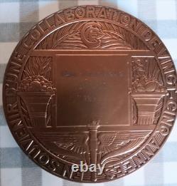 BAZOR (L.) Beautiful Art Deco bronze medal, Crédit Commercial de France CA50