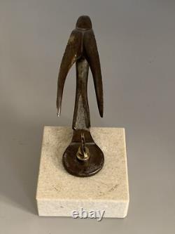BECQUEREL rare old automobile mascot bronze radiator cap Art Deco