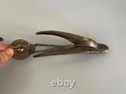 BECQUEREL rare old automobile mascot bronze radiator cap Art Deco