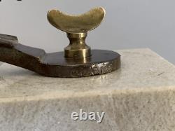 BECQUEREL rare old automobile mascot bronze radiator cap Art Deco