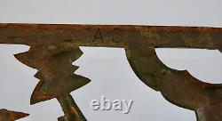 BIRD & BUTTERFLY, 2 bronze plaques, ornament, furnishings, flowers, art deco