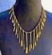 Bronze Art Deco Ethnic Vintage Necklace By Michel Buffet N°4ab