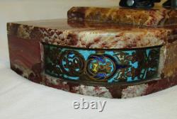 BRONZE STATUE PIERROT COLOMBINE ART DECO & CLOISONNÉ ENAMELS / ENAMELS SCULPTURE