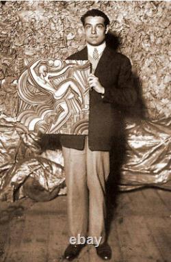 Bas relief Art Deco Folies Bergère look gilded bronze 1920 1930 Maurice Pico