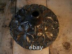 Beautiful And Large Bronze Art Deco Nouveau Lamp Base, 29 CM Diameter