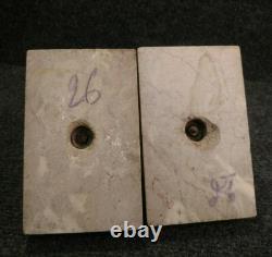 Beautiful Art Deco Bronze and Marble Bookends from the 30s-40s Featuring Dolphins