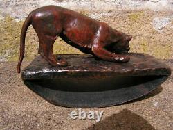 Beautiful Gate Blotter Art Deco Bronze Sign Martin Lioness S Watering