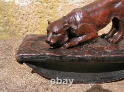 Beautiful Gate Blotter Art Deco Bronze Sign Martin Lioness S Watering