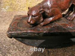 Beautiful Gate Blotter Art Deco Bronze Sign Martin Lioness S Watering